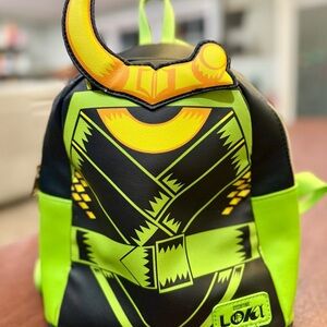 FUNKO Marvel Loki Backpack - Black and Neon Green